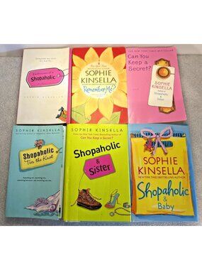 Lot of 6 Sophie Kinsella Books Shopaholic Hard & Soft Covers Lighthearted Funny